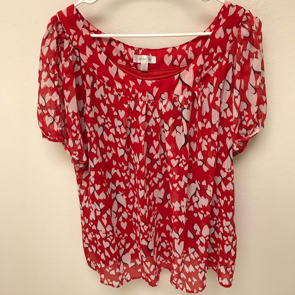 Red blouse